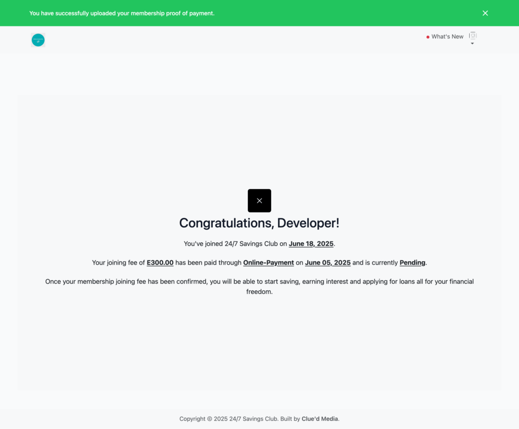 Membership Joining Details 24Seven Savings Club